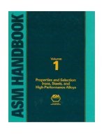 ASM Handbook Volume 1 Properties & Selection of Iron Steels & High Performance Alloys