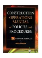 Construction Operations Manual of Policies & Procedures with CD Rom